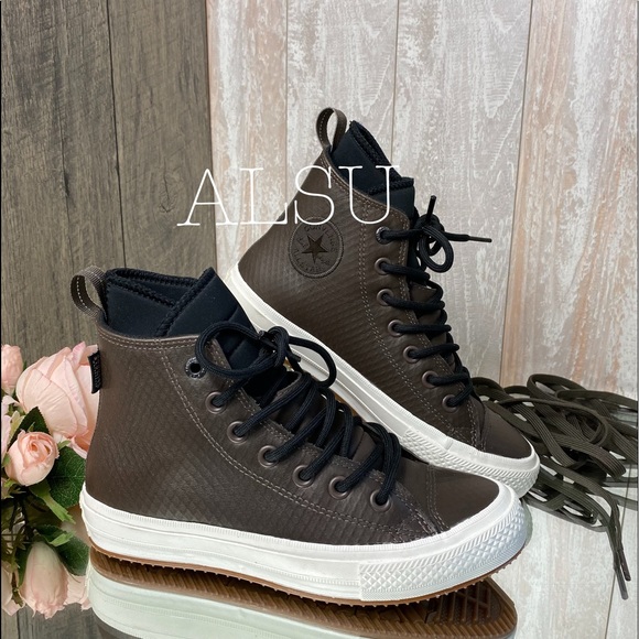 Converse Ctas 2 Boot Hi Dark Chocolate Lunarlon W - Picture 2 of 8